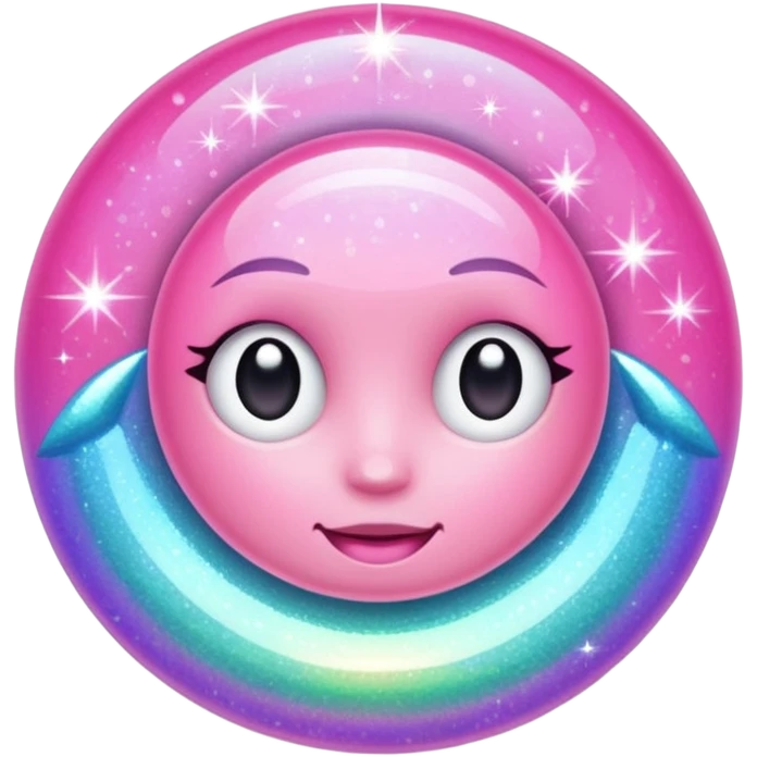 Pink aesthetic sparkles emoji
