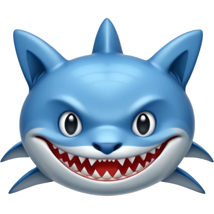shark body with a cat face emoji