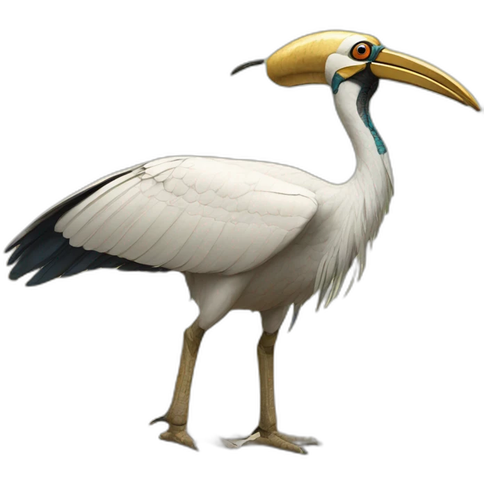 thoth egyptian god depicted as ibis emoji | AI Emoji Generator