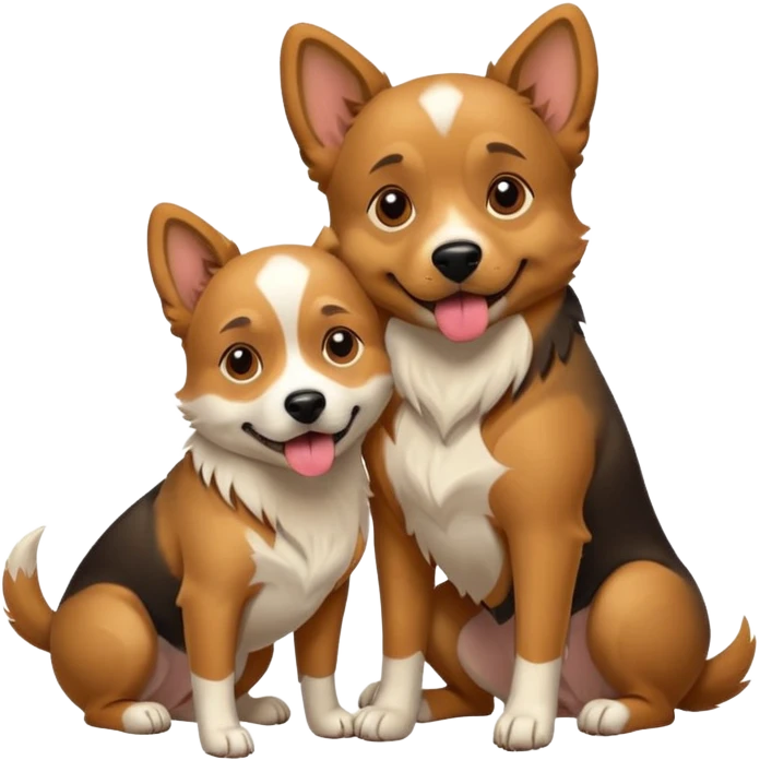 Dogs mating emoji