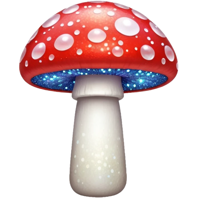 glitter mushroom 1-up emoji