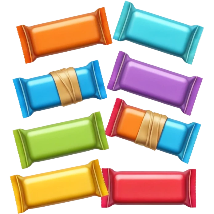 retro candy wrapped  individual  emoji