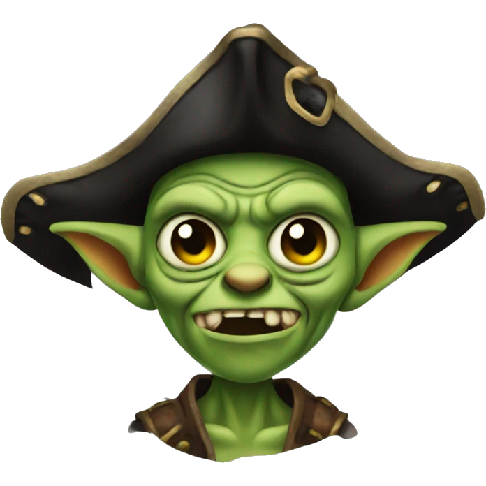 goblin cursed pirate wit hat emoji