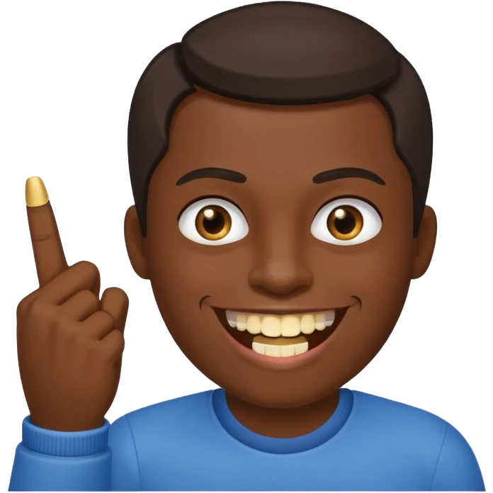 😊🖕🏽 emoji