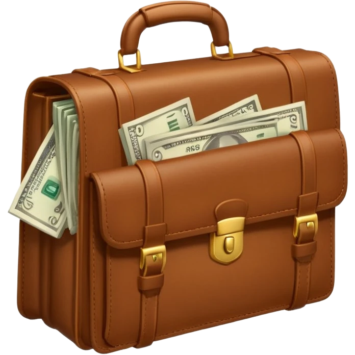 money filled briefcase emoji