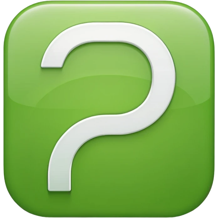 green rounded icon with white developer code brackets apple style emoji emoji