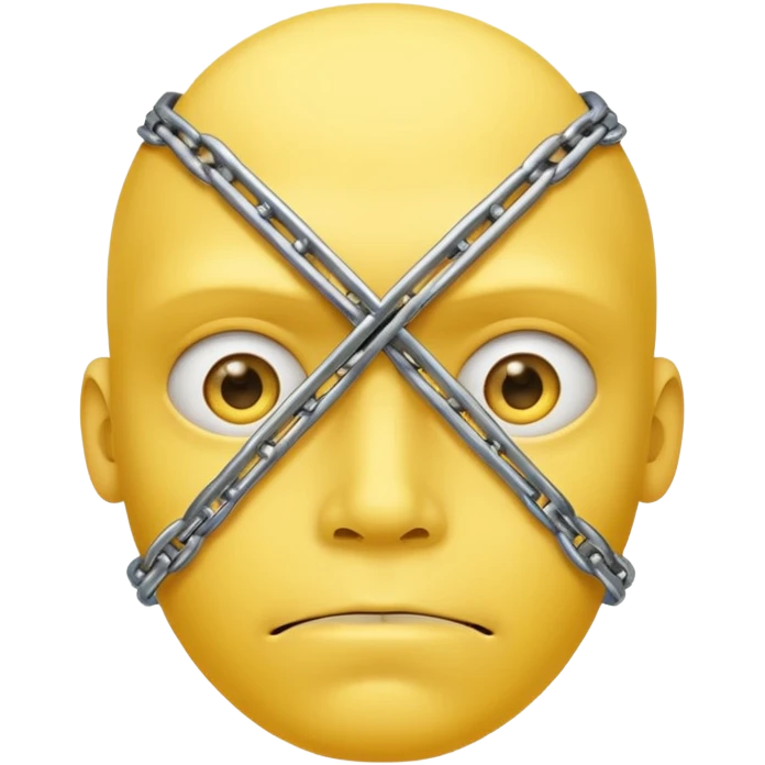 Yellow sad face with braces emoji
