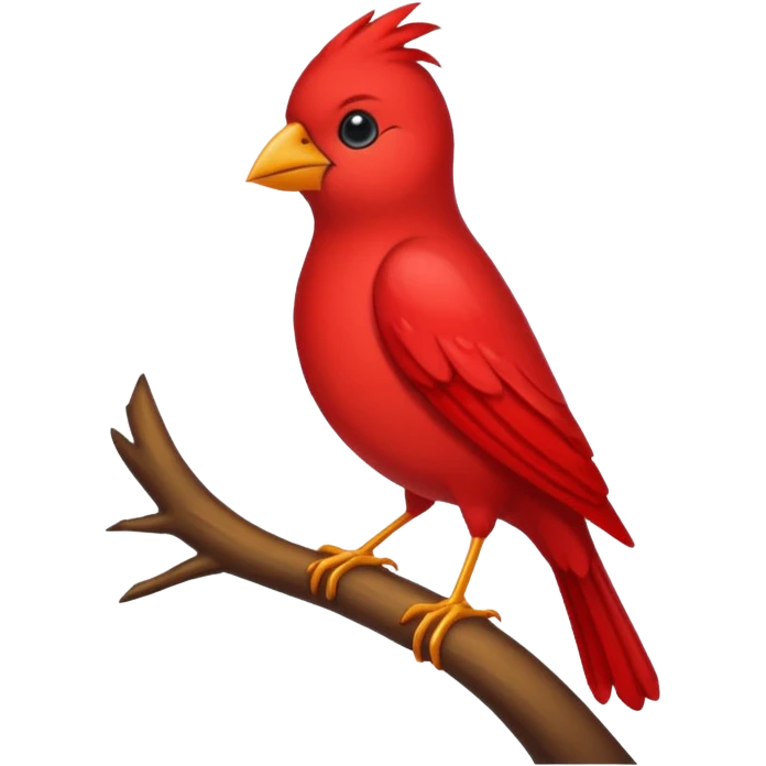 Red bird emoji