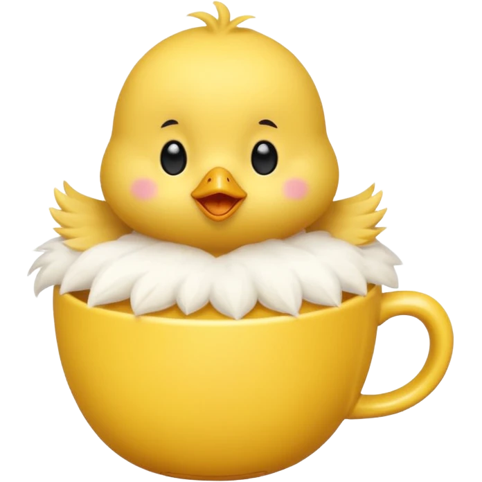 A small chick in a cup emoji