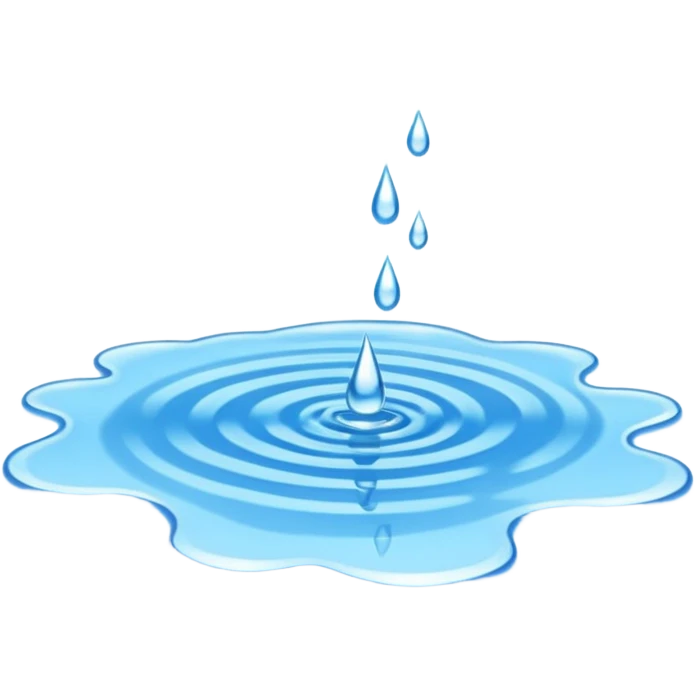 Blue puddle emoji