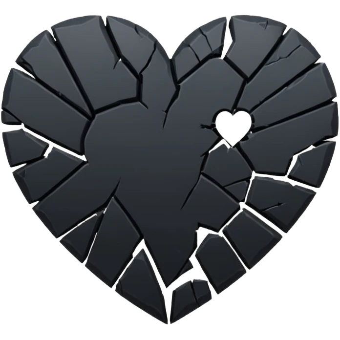 Broken black heart emoji