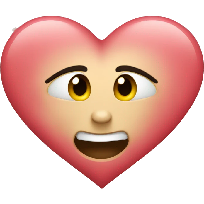 A heart embracing itself emoji