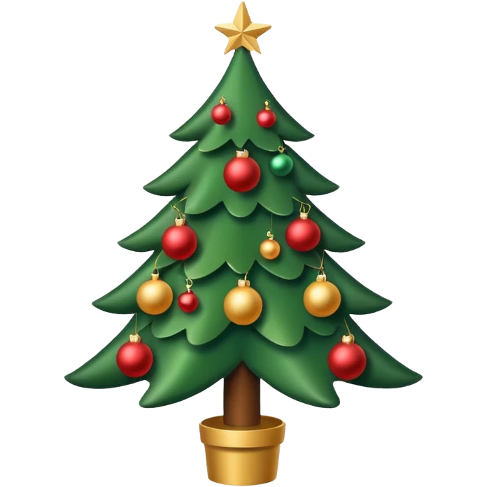 크리스마스 tree simple emoji