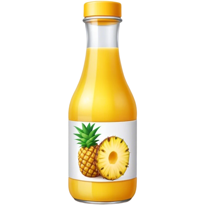 Bottle pineapple juice emoji