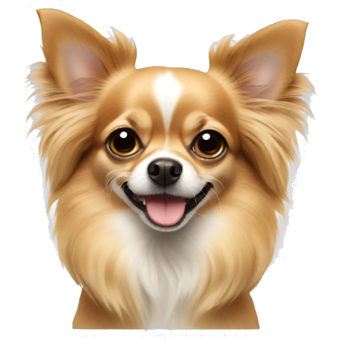Longhaired Chihuahua emoji