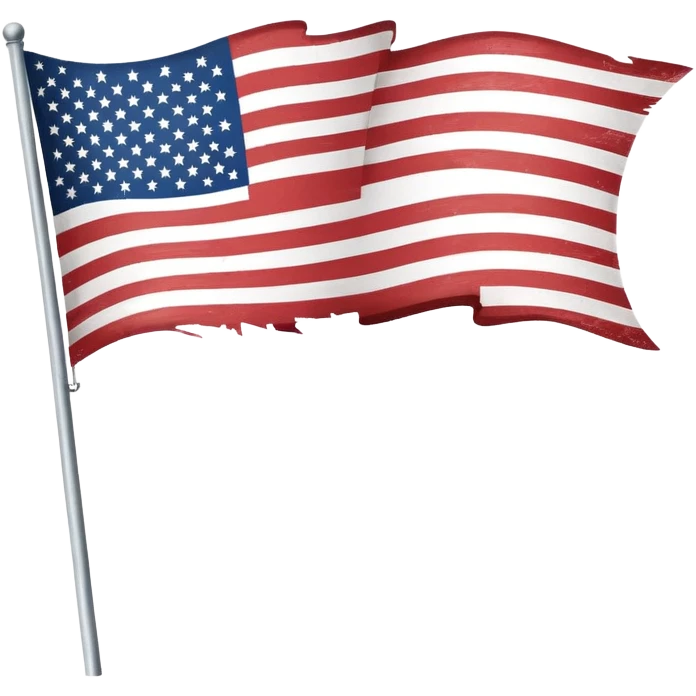 upside down American flag, distress signal emoji