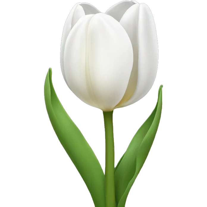 white tulip emoji