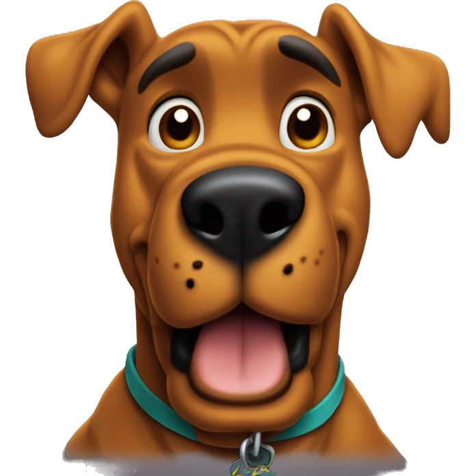 scooby doo saying “huh?” emoji
