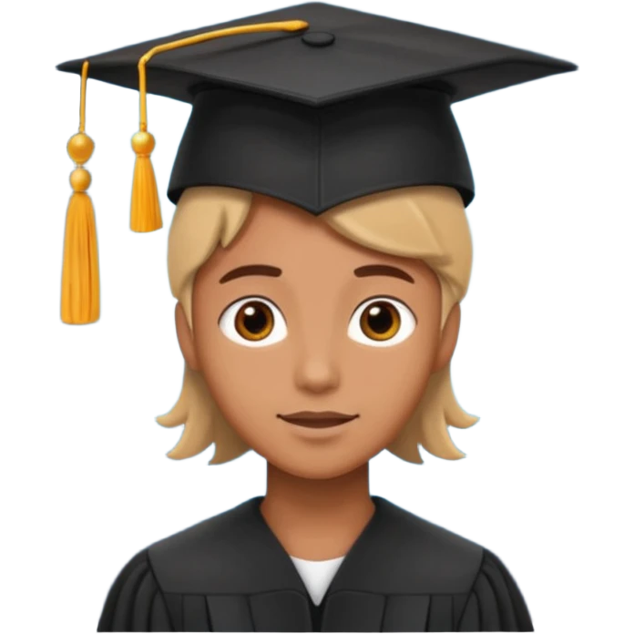 Graduation Cap in Space person emoji
