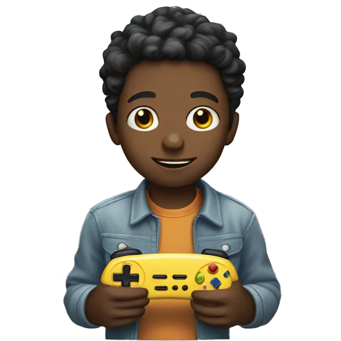 boy playing video games emoji