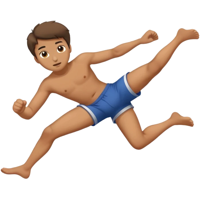 laying down legs kicking  emoji