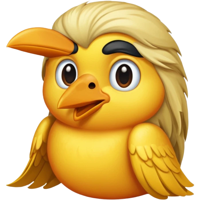  long haired bird emoji