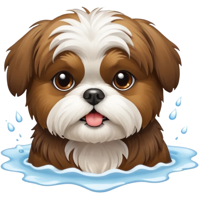 Shih tzu bathing emoji