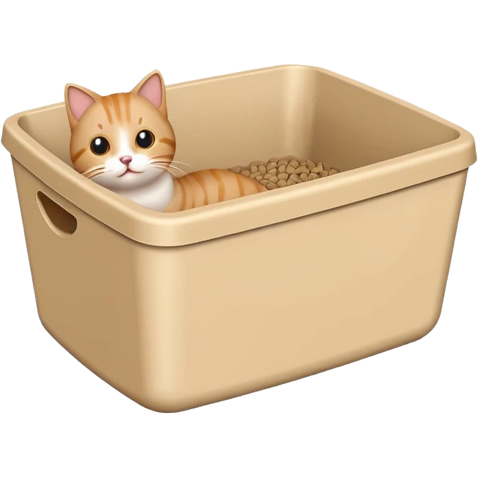 cat litter box emoji
