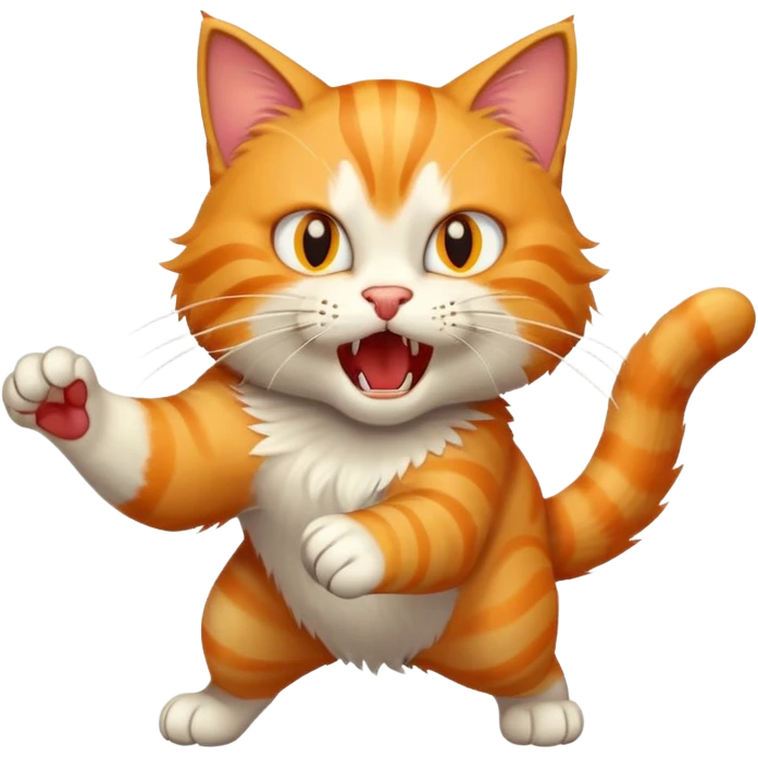 cat attack --- emoji
