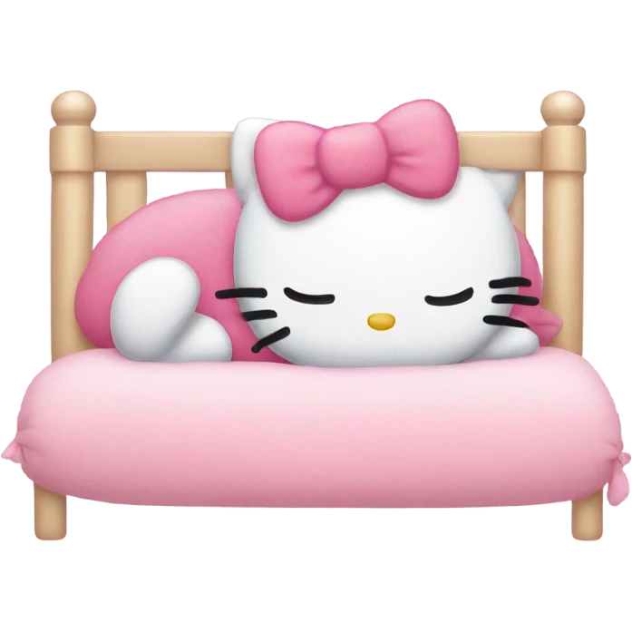 hello kitty sleeping emoji