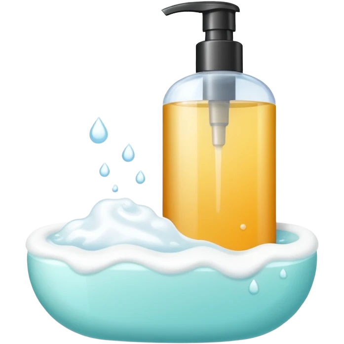 Soap and shampoo emoji