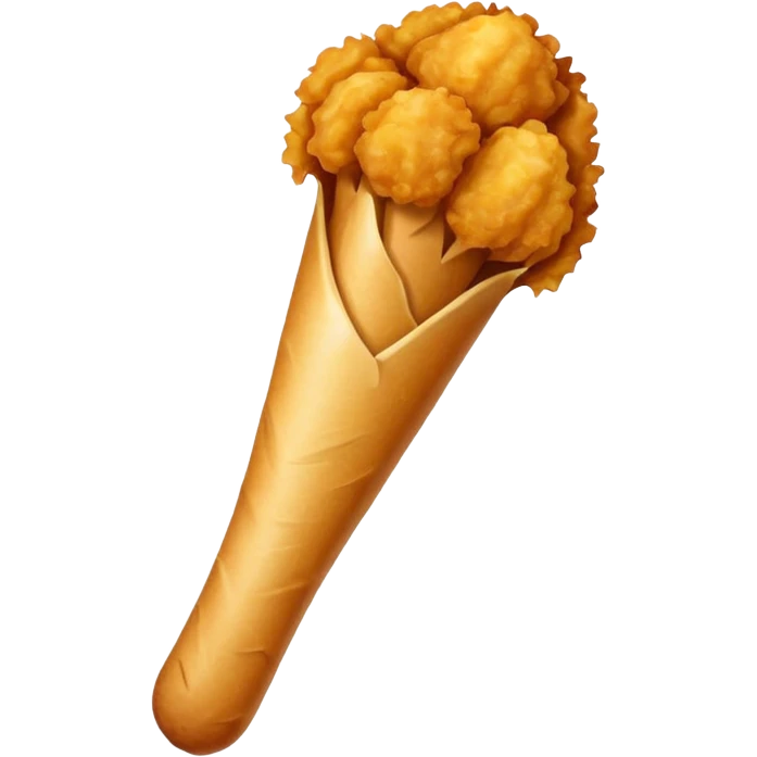 Vegetable drumstick emoji