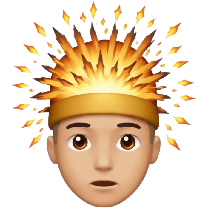 Через со взрывом на голове emoji