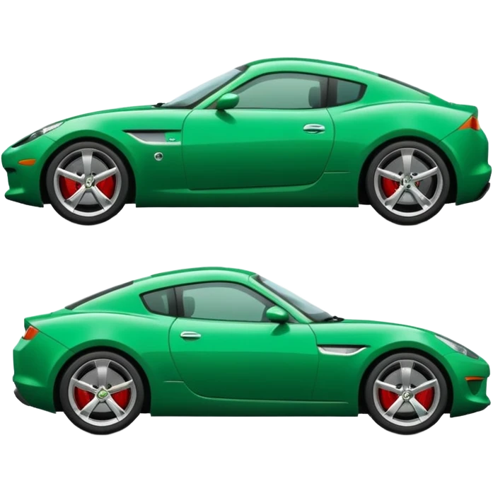 green sports car emoji