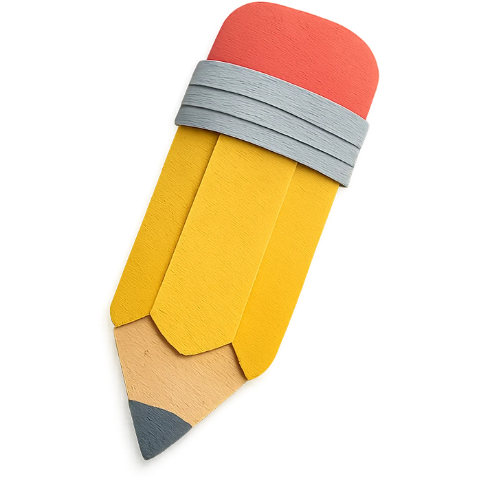 a pencil emoji