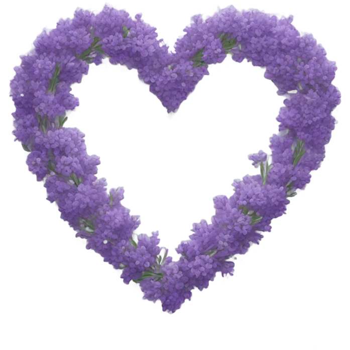 Lavender heart emoji