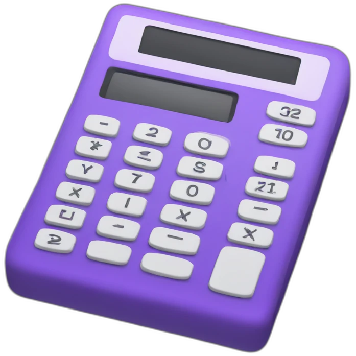 purple calculator emoji