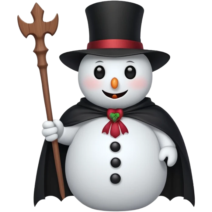 cute vampire snowman emoji