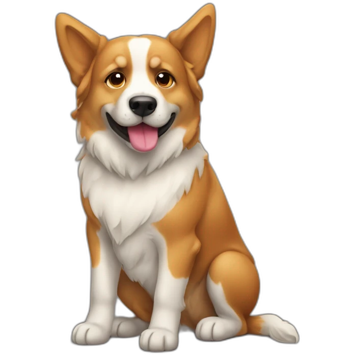 Un perro con un cono  emoji