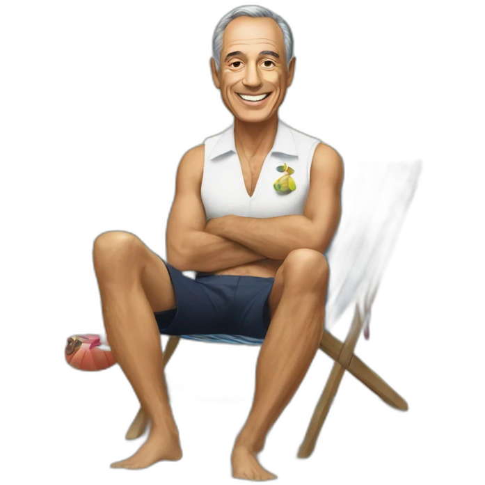 marcelo rebelo de sousa at the beach emoji