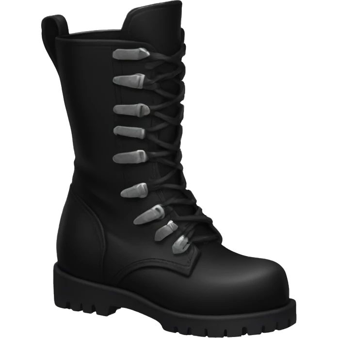 Black gothic boots emoji