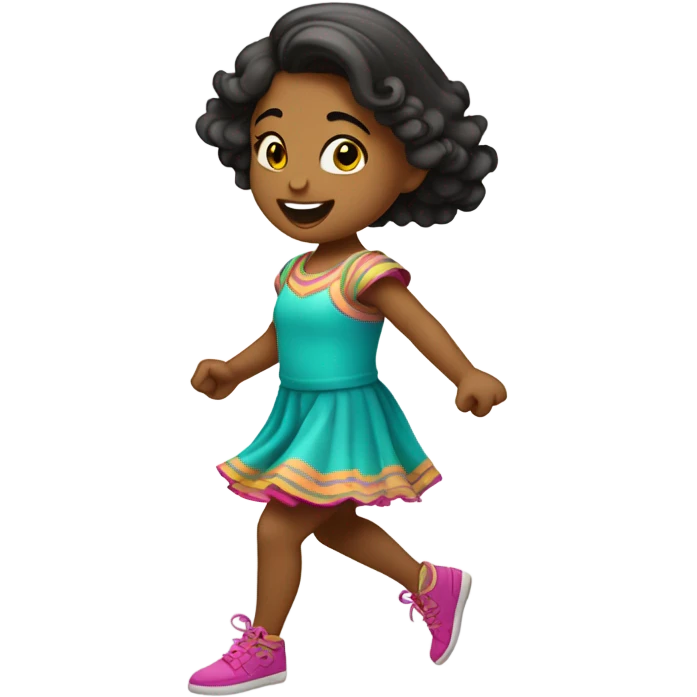 Niña bailando emoji