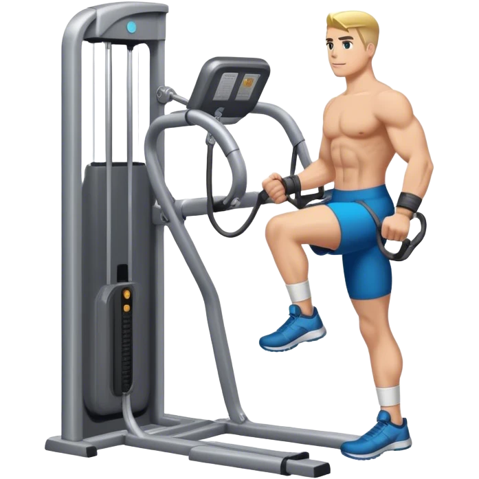 standing cable-machine-leg-raise with ankle-cuffs emoji
