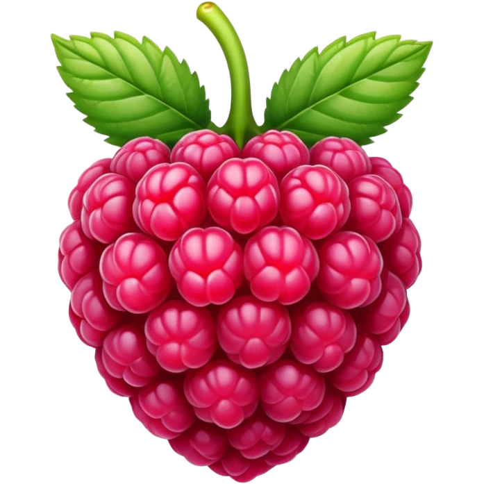 Un lampone rosa emoji