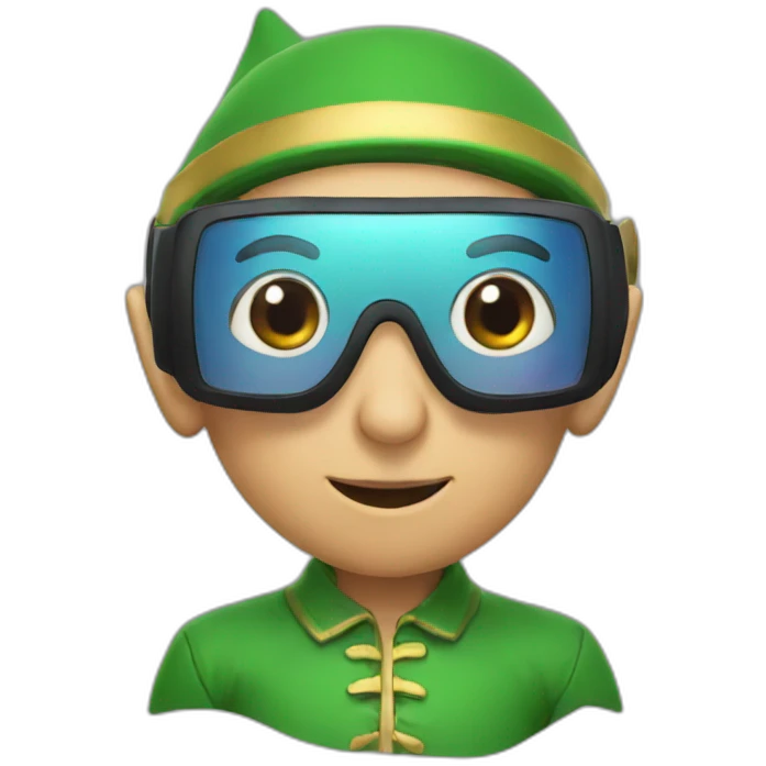 elf in vr glasses emoji