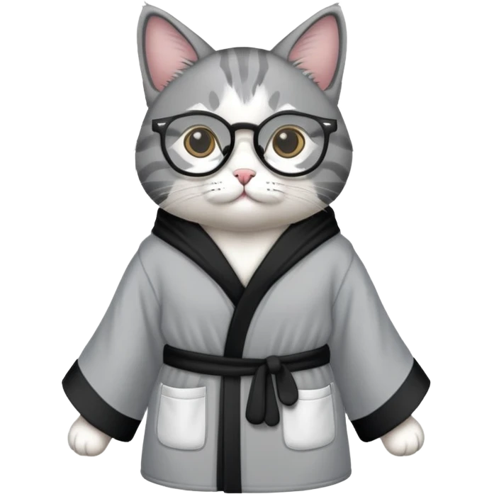 Котик в очках и мантии на фразе "надо больше чатов" emoji