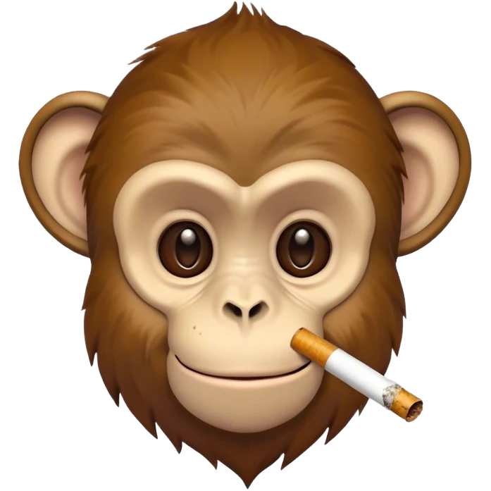 Monkey with a joint emoji