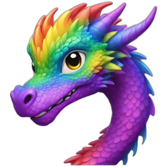 rainbow dragon emoji