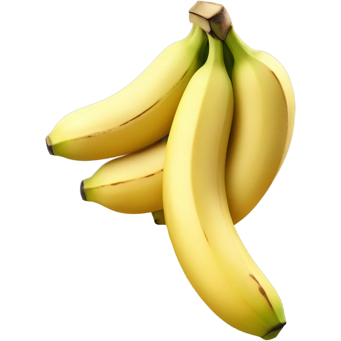 Create a ripe yellow banana emoji with light brown spots, adding subtle texture and shading. The design should look natural and symbolize growth and progress. emoji