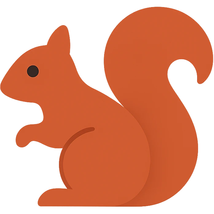 Red squirrel emoji